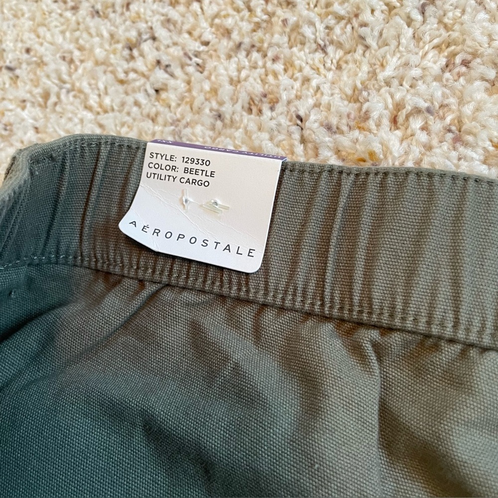Aeropostale Mid Rise Utility Cargo Pants 100% Cotton Relaxed Fit - Picture 8 of 15